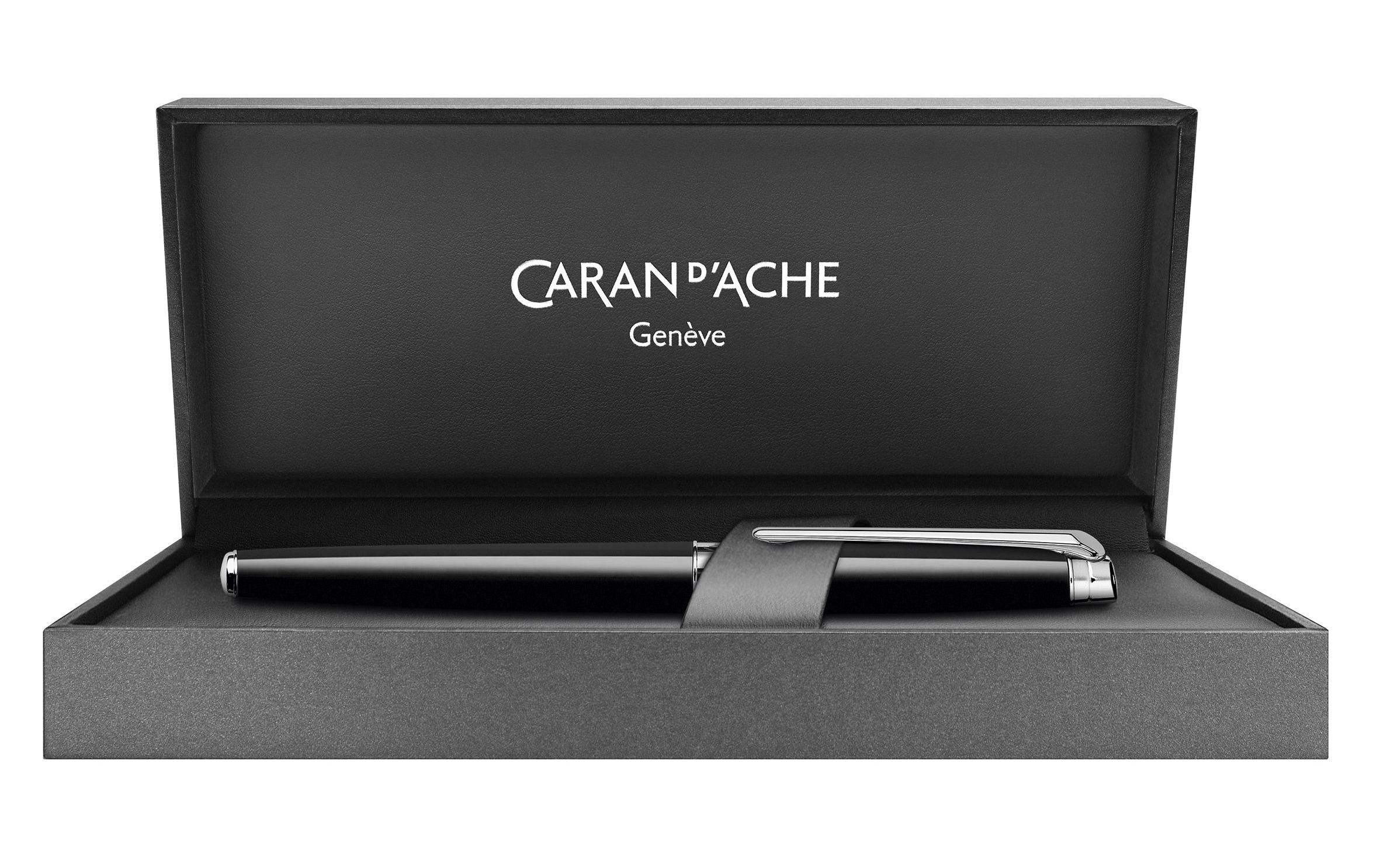 Kugelschreiber Léman Slim Ebenholzschwarz<br>Eleganter Kuli