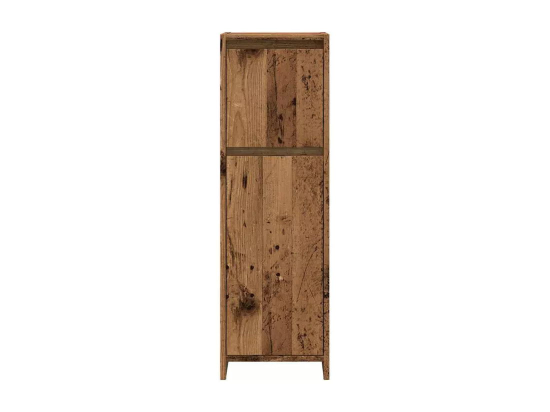 Armoire de salle de bain vieux bois 30x30x95 cm bois ingénierie
