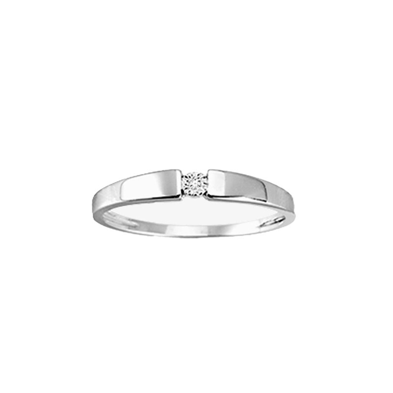 Bague Femme - Or 9 Carats - Diamant 0,006 Carats