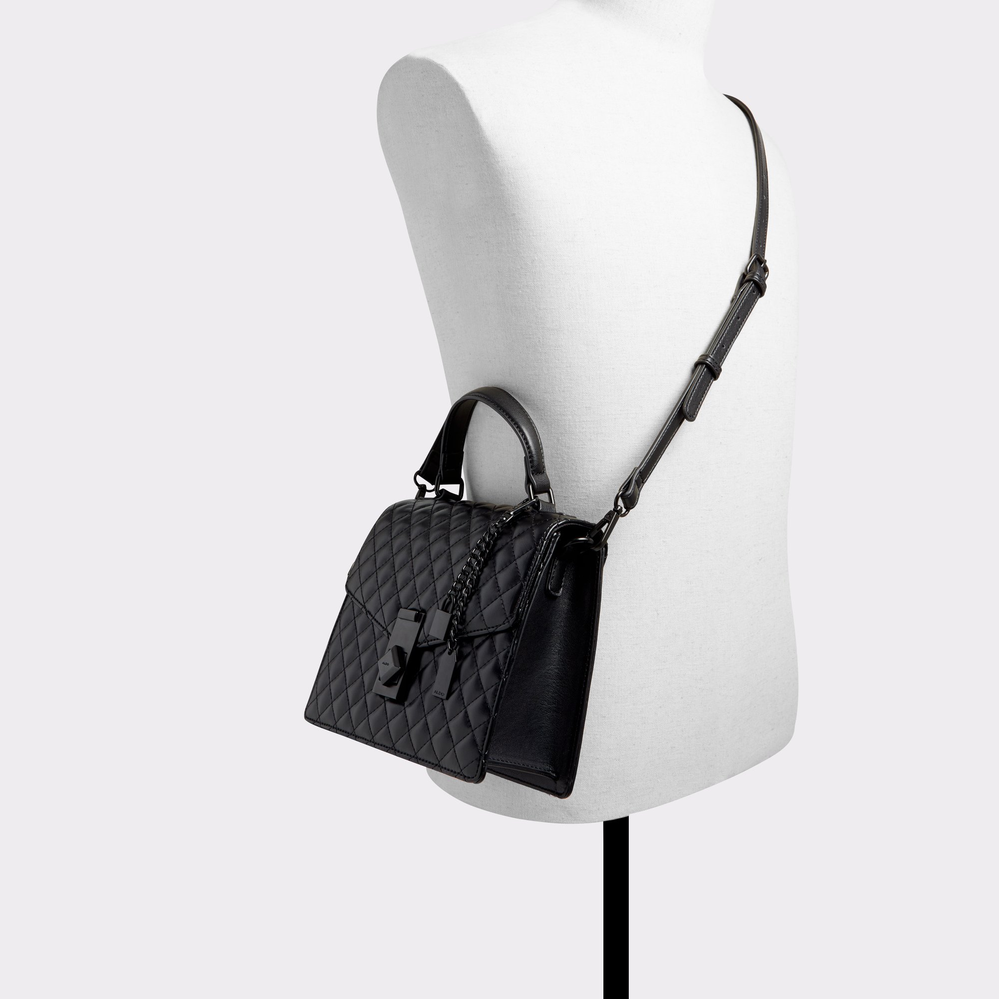 Eternel Black Women Top Handle Bags