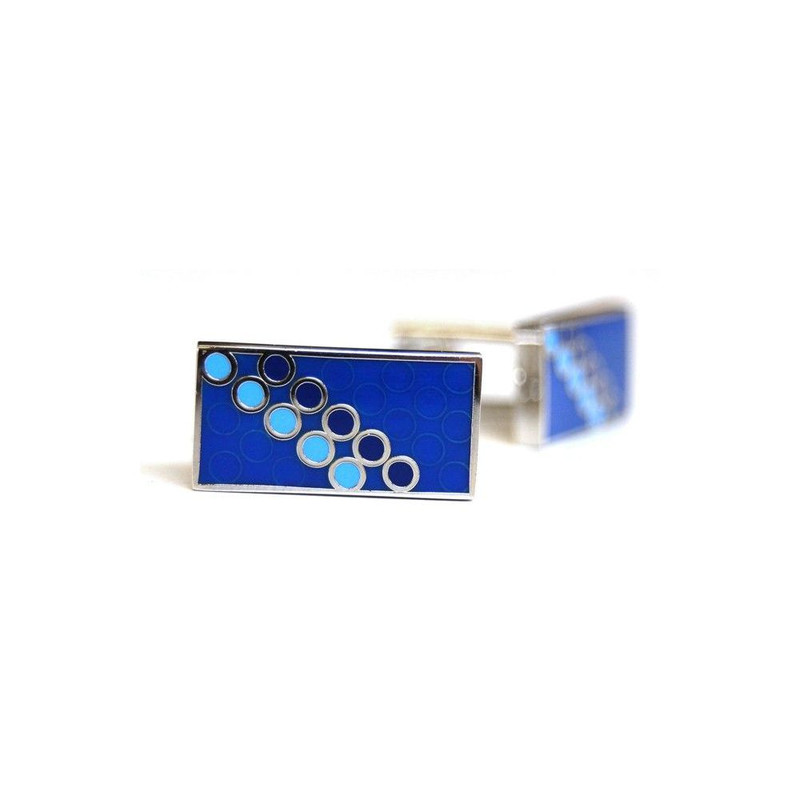 Boutons de manchette, Disco Silver Metal, Beu