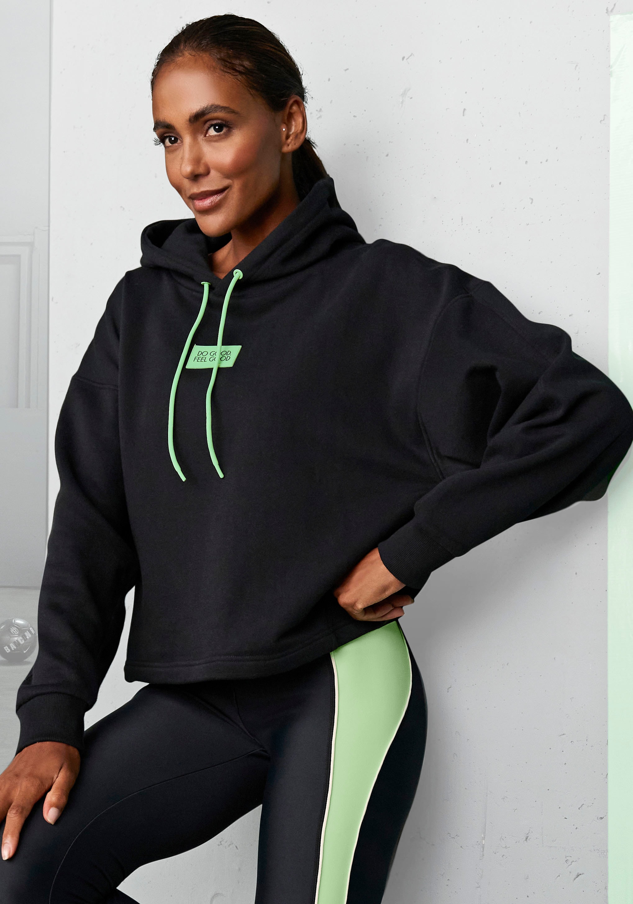 LASCANA ACTIVE Hoodie , Kapuzensweatshirt im Oversized-Look