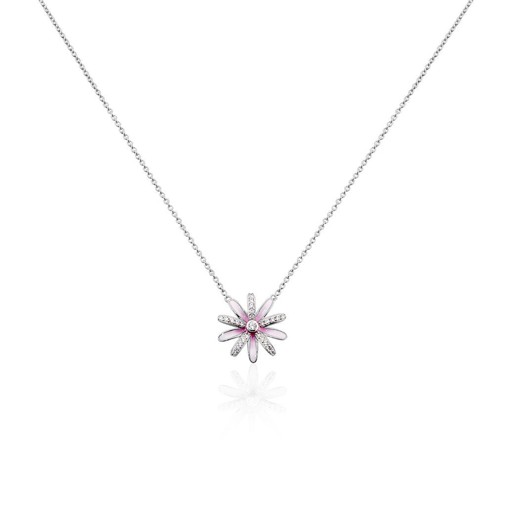 Collier Ambrose Argent Bicolore Oxyde De Zirconium