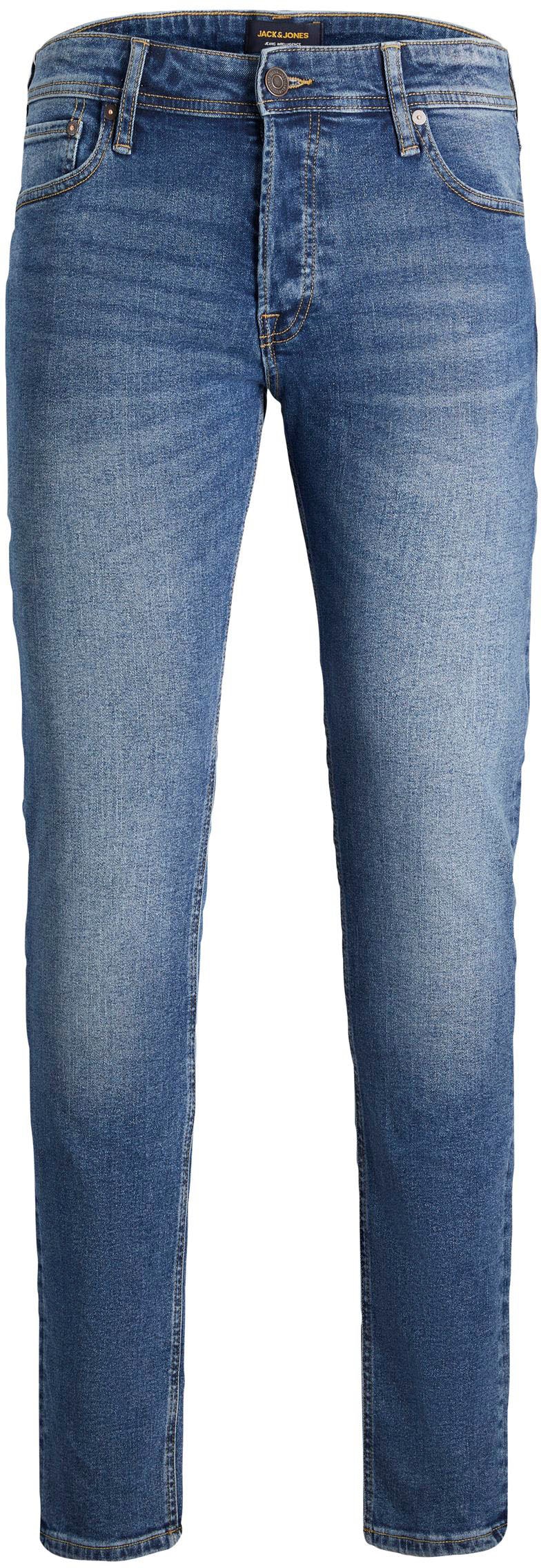 Jack & Jones Slim-fit-Jeans »JJIGLENN Jeans mit schmaler Beinform und Stretch für Komfort«, Denim/Jeans, modisch, slim fit, Baumwollmischung