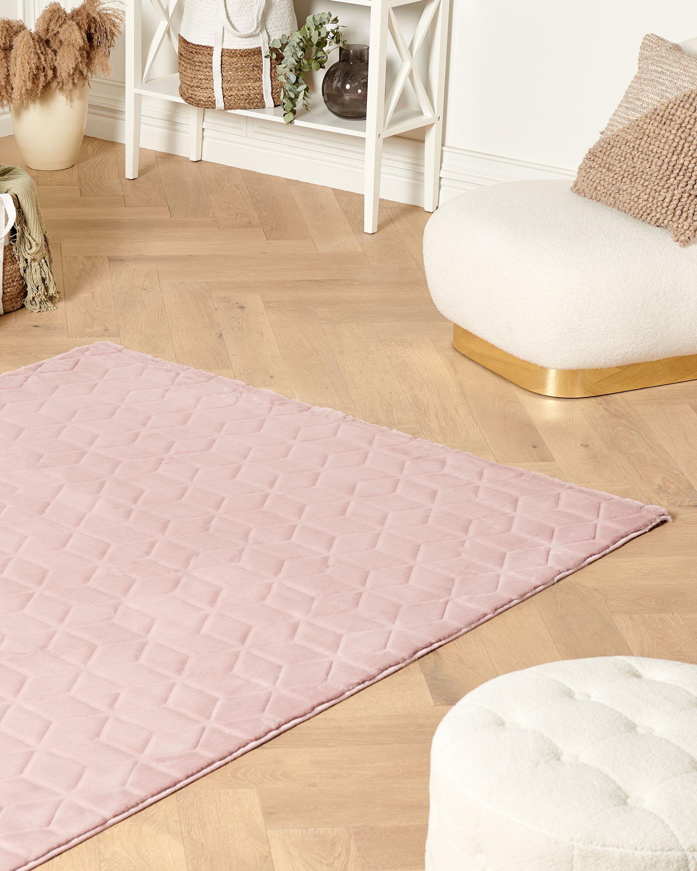 Kunstbontkleed THATTA Roze 160 x 230 cm