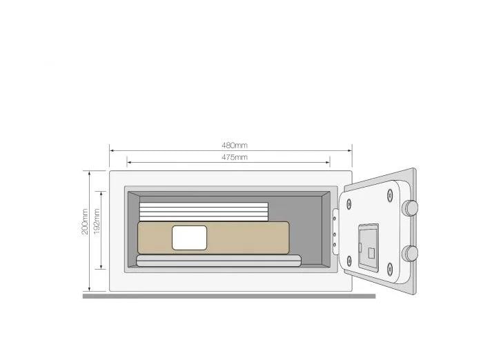 Yale Tresor YLEB 200 Laptop Tresor für hohe Sicherheit