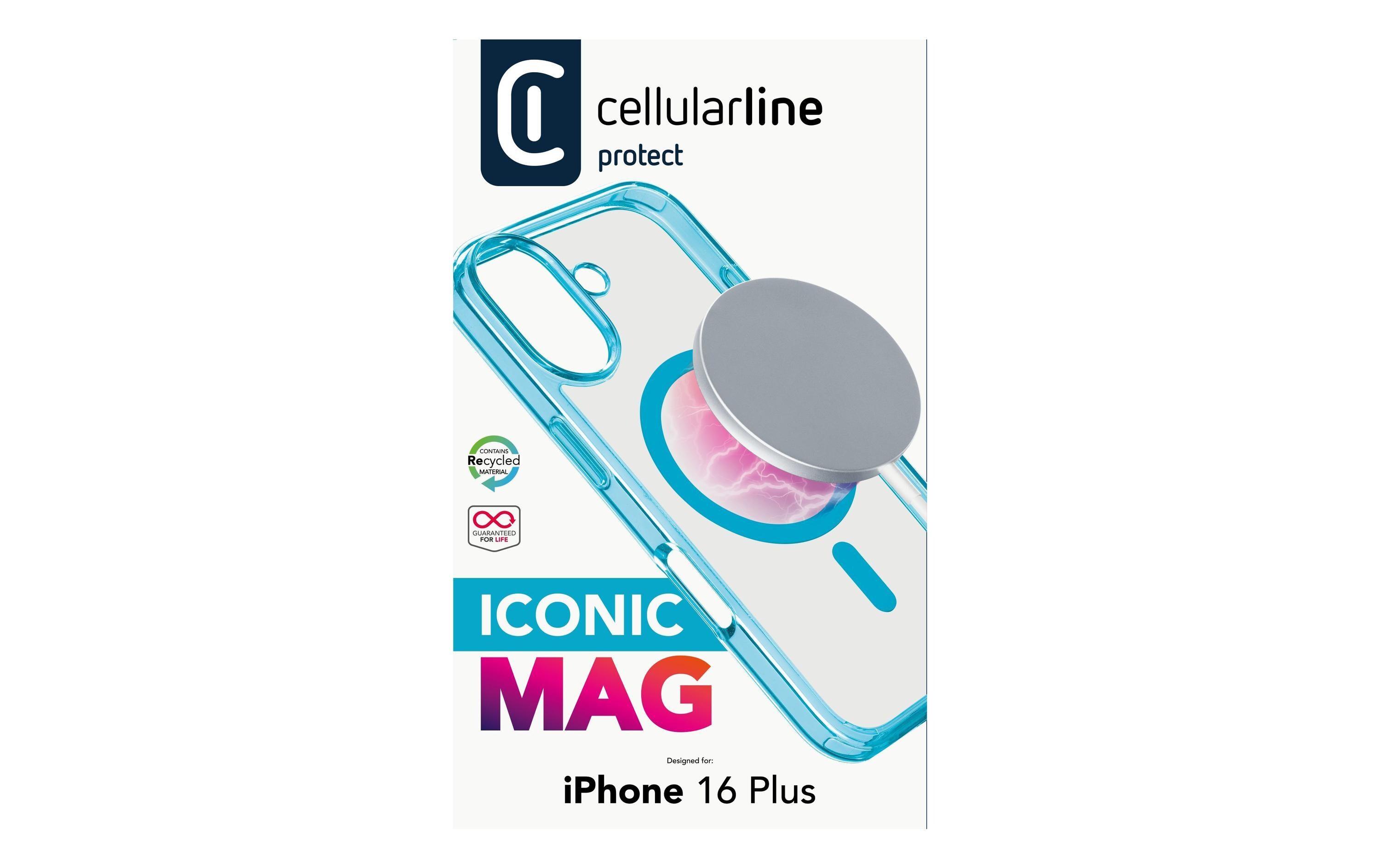 Back Cover Iconic iPhone 16 Plus Light BlueSchutzhülle für das Apple iPhone 16 Plus