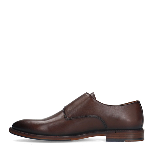 Bruine leren gespschoenen