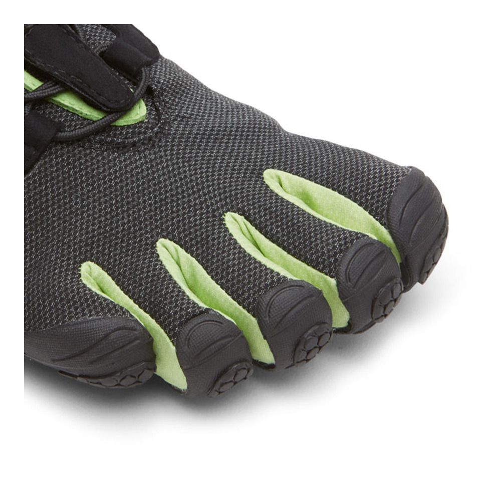 Five Fingers V-RUN RETRO - Chaussures running Homme noir/vert/noir