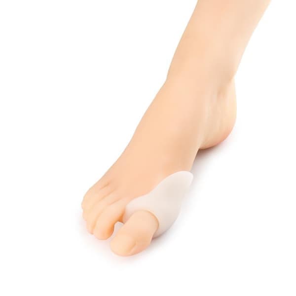 INF Hallux Valgus-skostrekk for korrigering av tå, myk SEBS tåsplint for overlappende tær, Hallux Valgus, hammertå Hvit 0