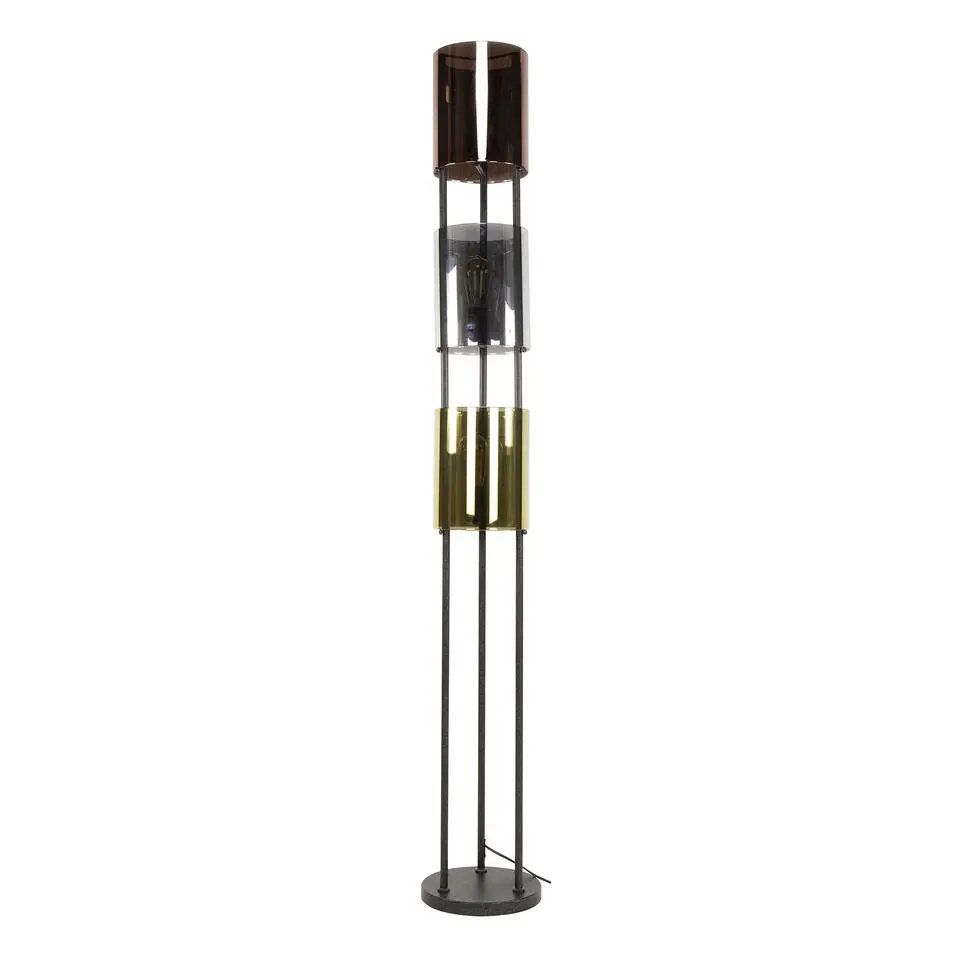 Hoyz Collection - Vloerlamp Lucente Tricolore 3-lichts - Artic Zwart