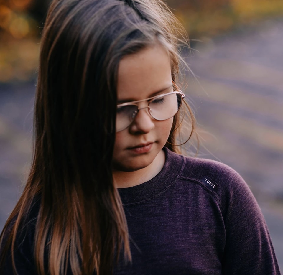 Tufte Bambull Crew Neck, barn<br>Bestselger! Mykt, varmt og helt kløfritt!