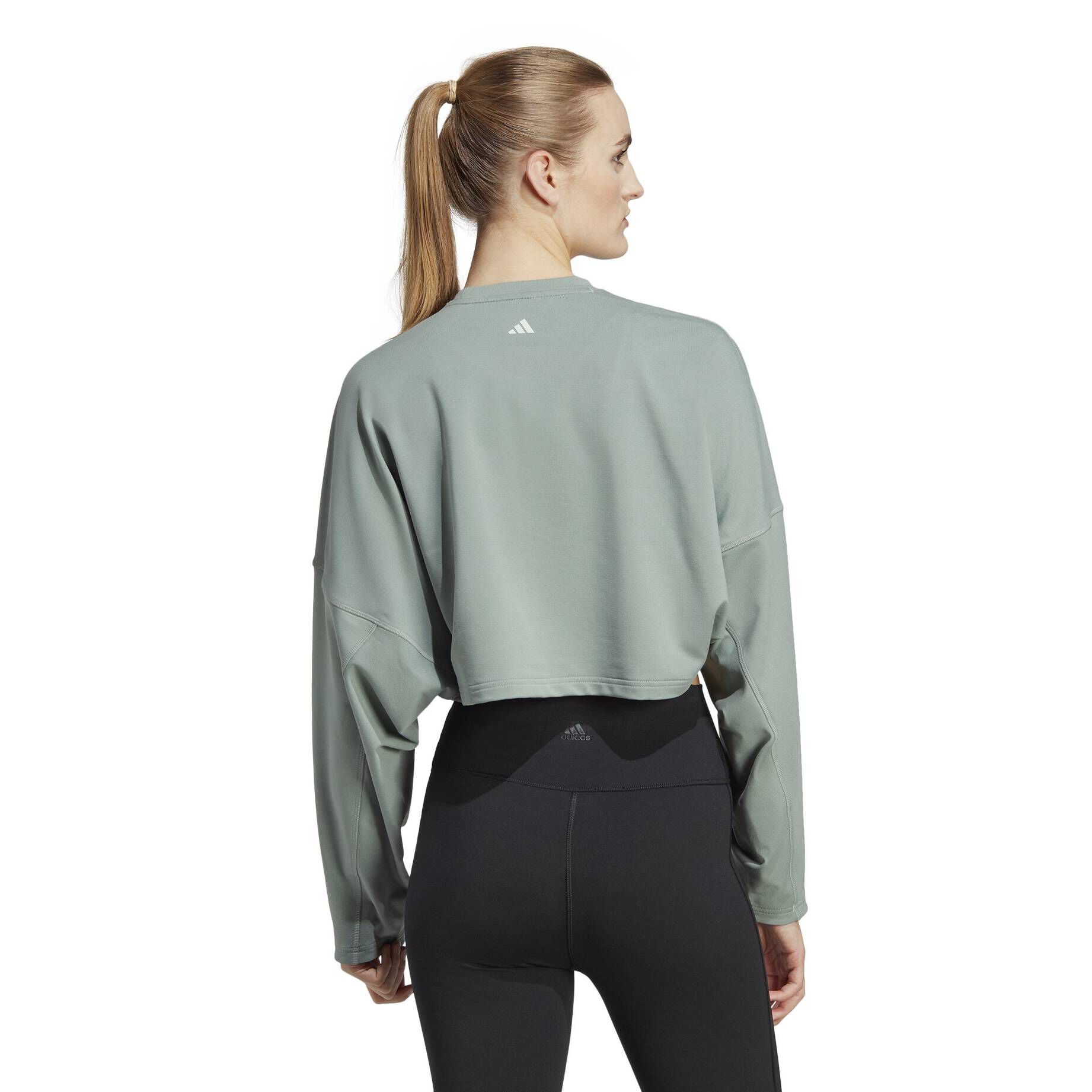 adidas Performance| Damen Sweatshirt YOGA STUDIO CROP