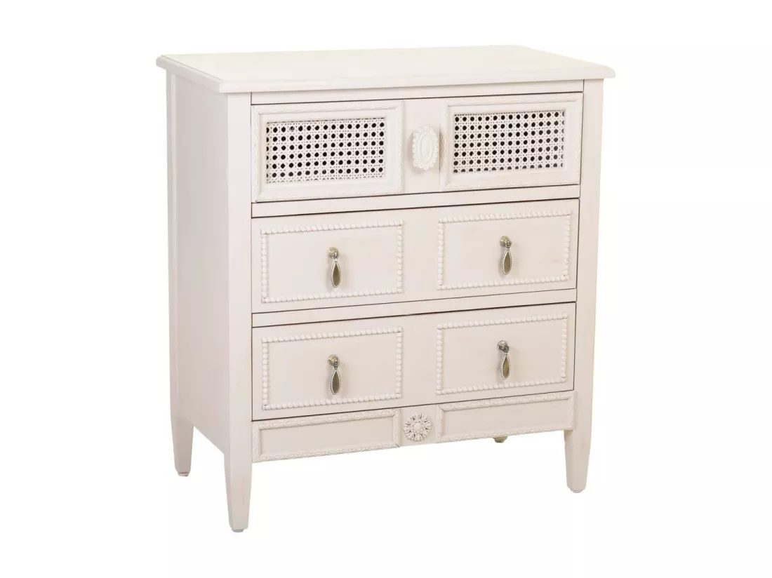 Commode en bois beige 65x36x70