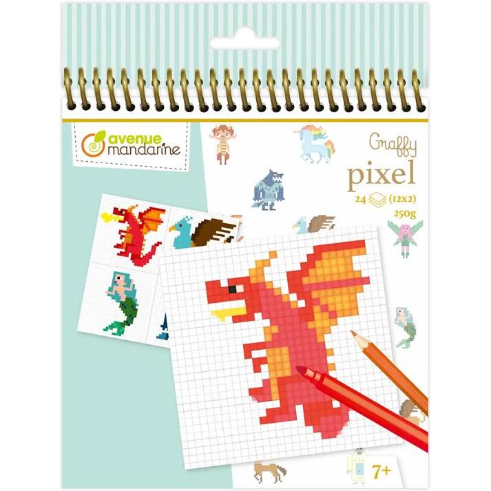 Graffy Pixel, Créatures fantastiques - Bleu