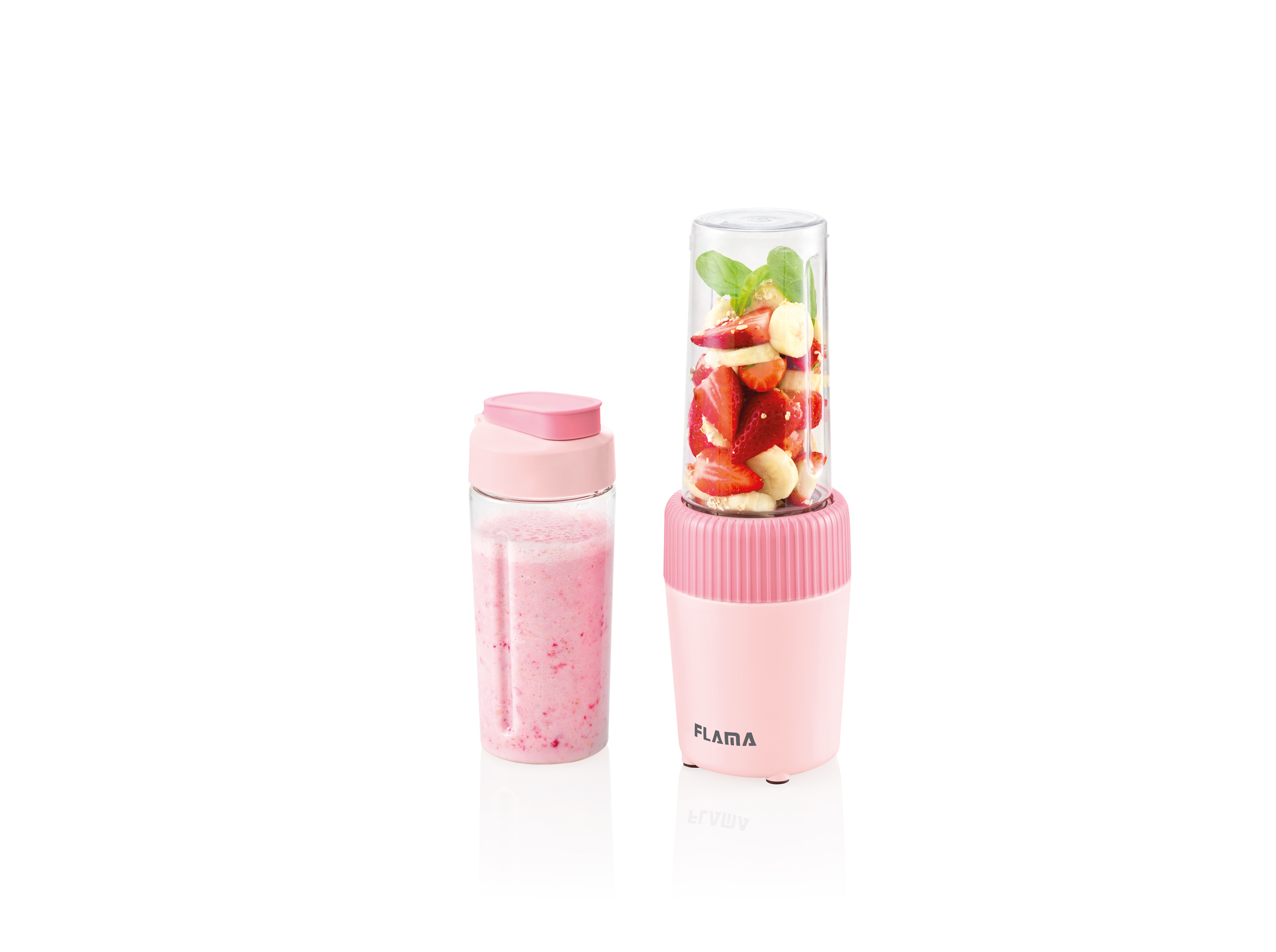 LIQUIDIFICADORA FLAMA 2223FL TO-GO CHERRY PINK 300W 0.6 L