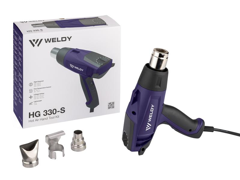Weldy Heissluftgebläse HG 330-S Universal Set Heissluftgebläse mit stufenloser Temperaturschnellwahl