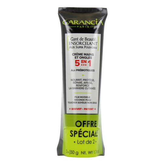 Garancia crème mains et ongles 5 en 1 - Gant de beauté ensorcelant