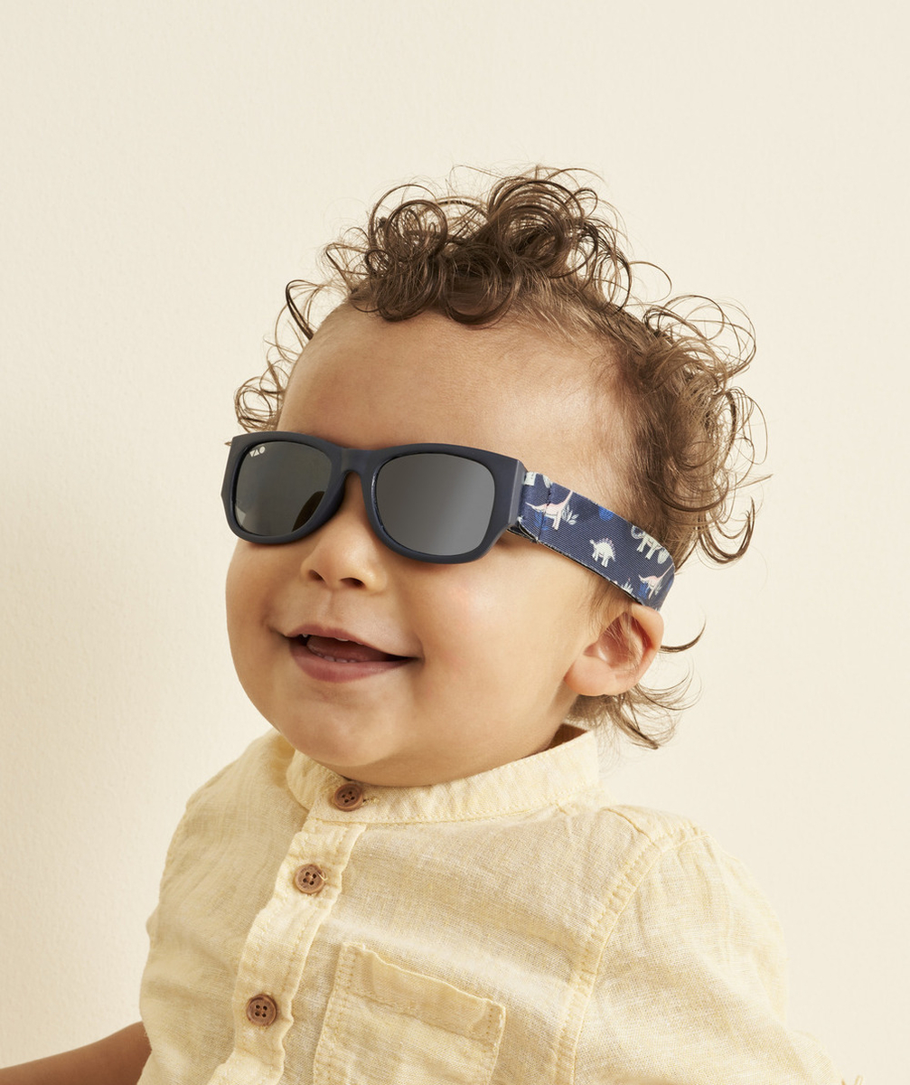LUNETTES DE SOLEIL BÉBÉ GARÇON AVEC CORDON THÈME DINO
