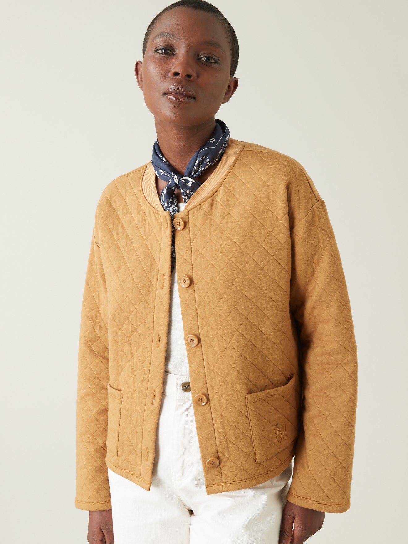 Veste cardigan effet matelassé femme