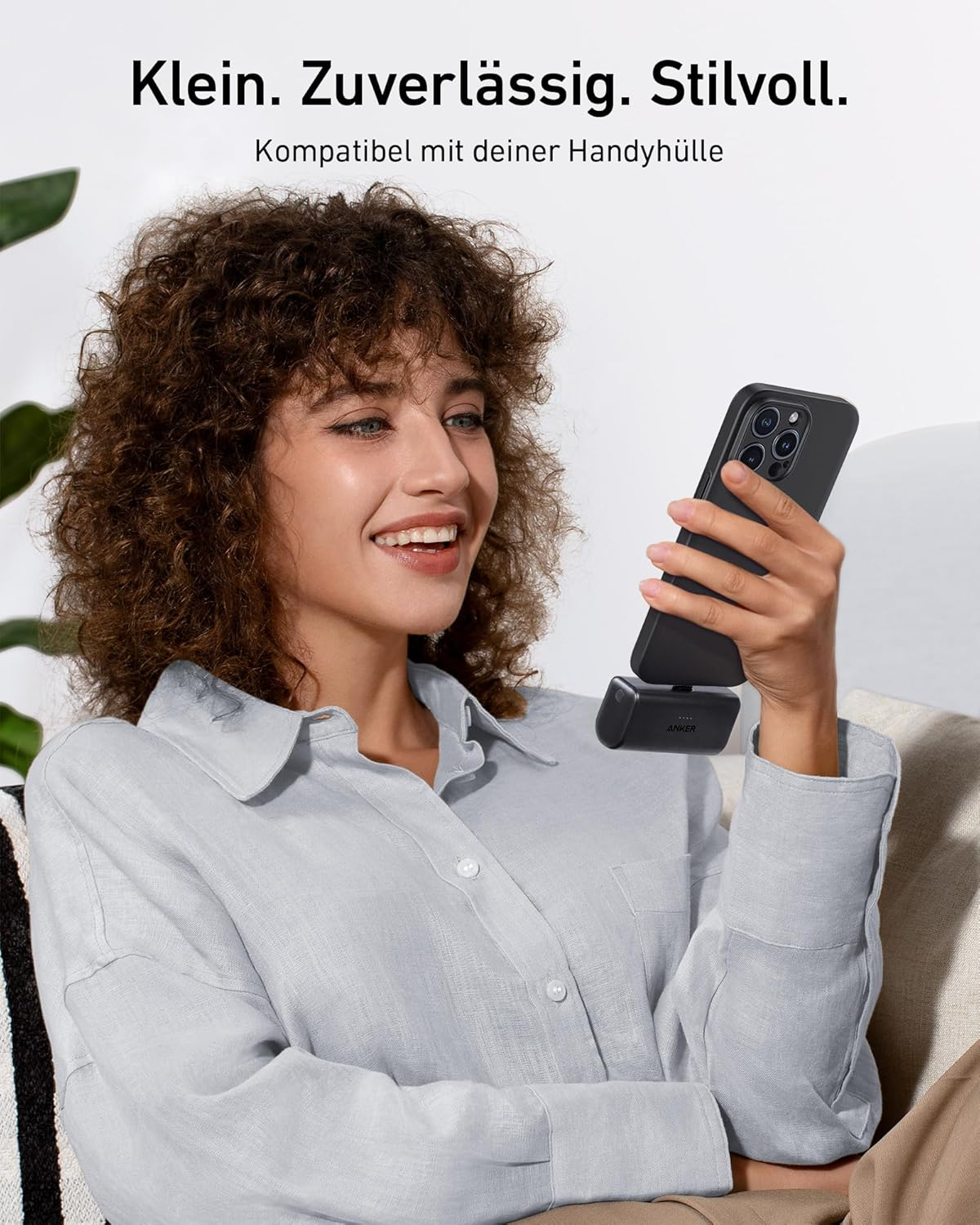 (22.5W) 5000mAh USB C Nano Powerbank Ladegerät Recycelt (A1653021) - Weiss