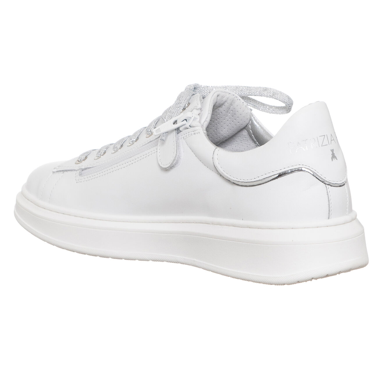Patrizia Pepe Baskets en Cuir Prisilia blanches