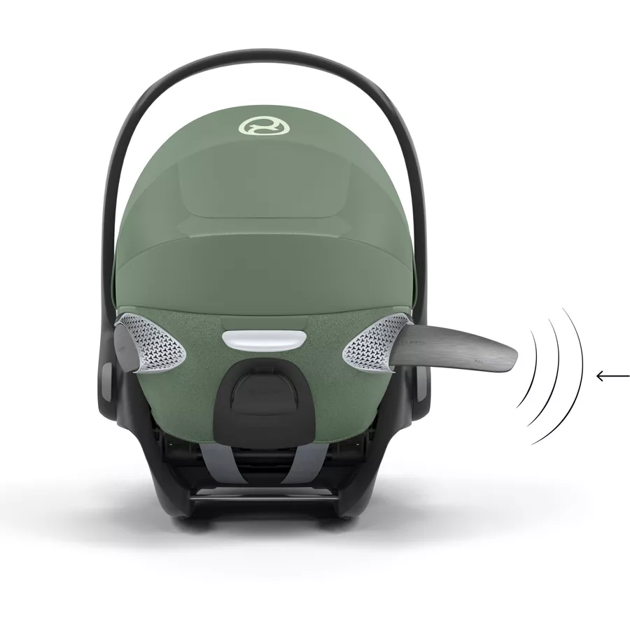 cybex PLATINUM Babyschale Cloud T I-Size Leaf Green Plus mit Basisstation Base T
