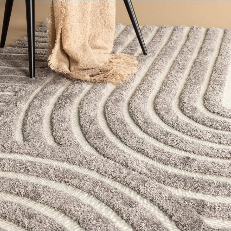Nest living Linnea Vloerkleed 290 x 200 cm - Grijs