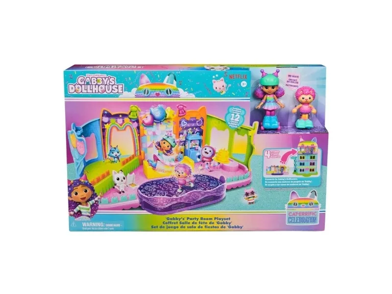 Gabby's Dollhouse Rooftop Roller Party Playset