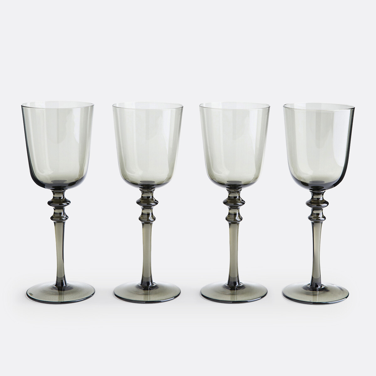 LA REDOUTE INTERIEURS<br>Conjunto de 4 taças de vinho em vidro fumê, Venelli