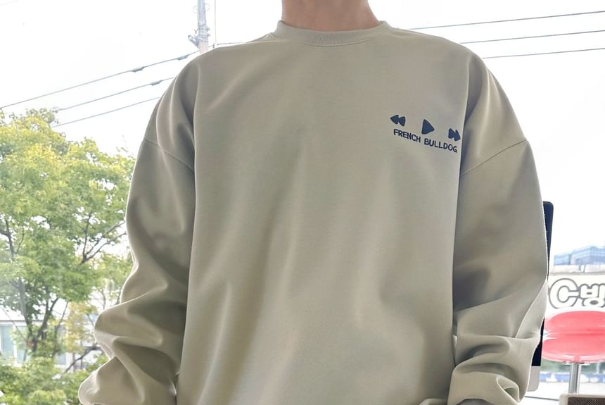 SeoulPop - Losse sweatshirt met hondenprint