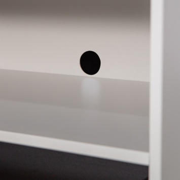 WOOOD TV-meubel Yissa 1 lade wolkengrijs grenenhout 46 x 70 cm