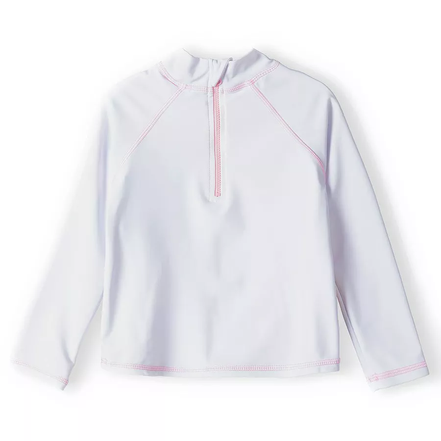 MINOTI Schwimmanzug mit UV-Schutz WeißRosa