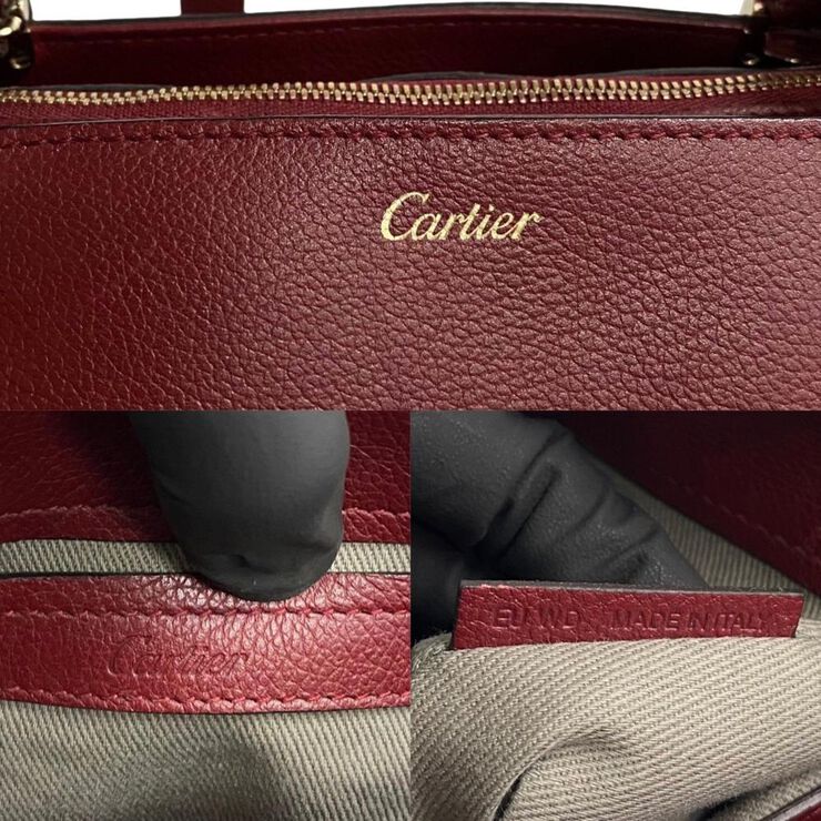 Cartier Vintage Cartier Handbag Burgundy