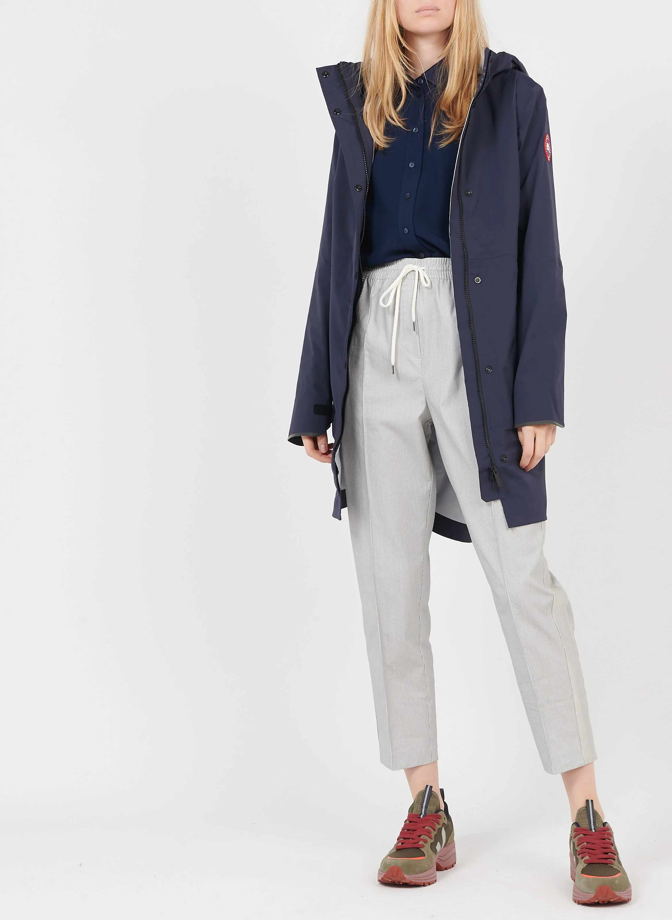 SALIDA JACKET - Parka imperméable avec capuche| Bleu