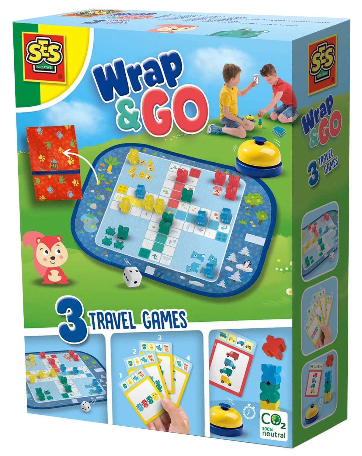 Reisespiel-Sammlung WRAP&GO - LUDO-QUARTETT