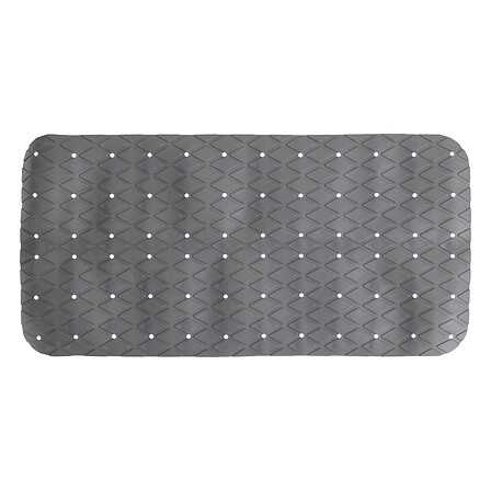 Badewannenmatte rutschfest 70x35cm Beton grau