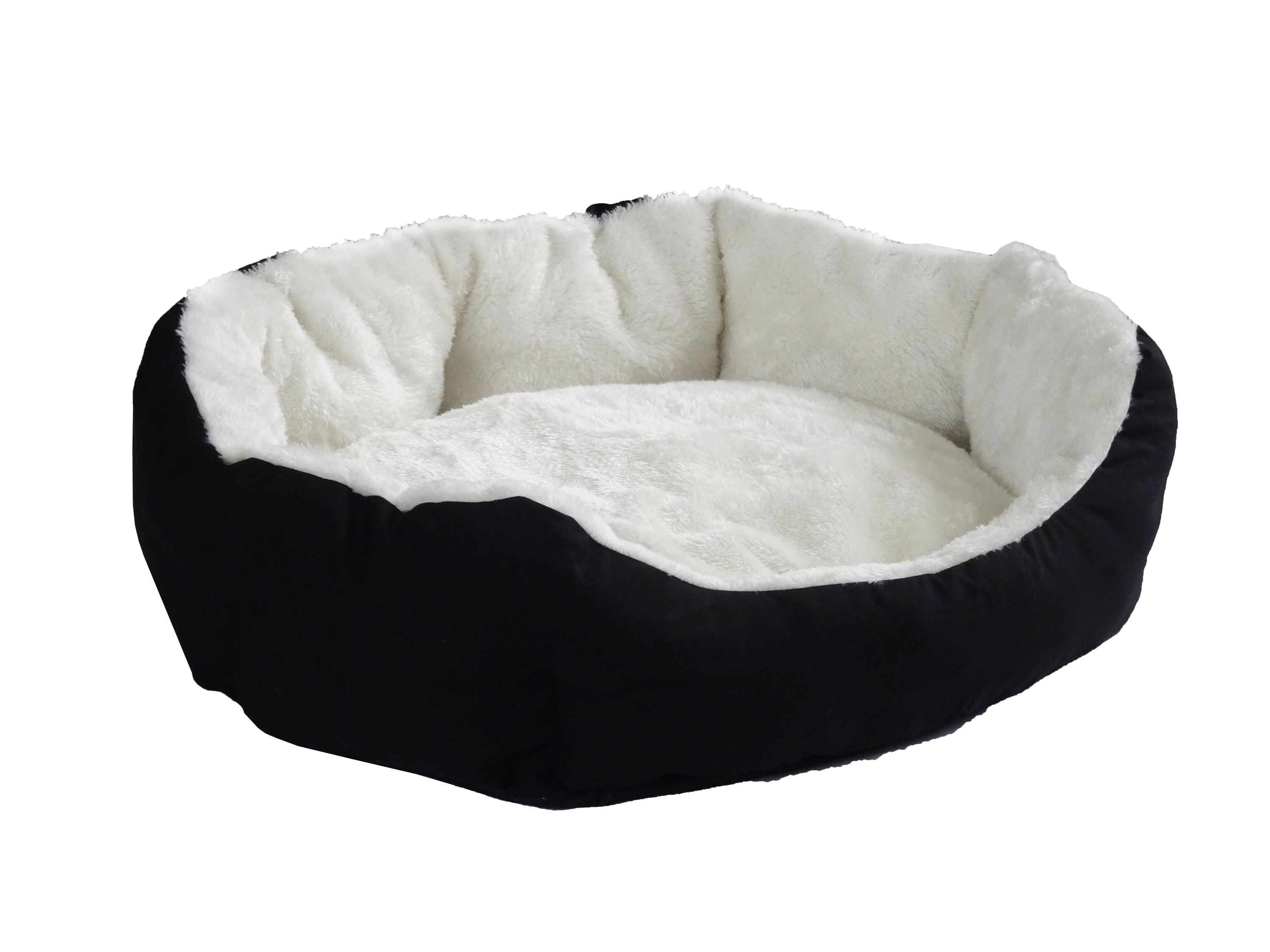 Hundebett PFÖTCHEN L schwarz