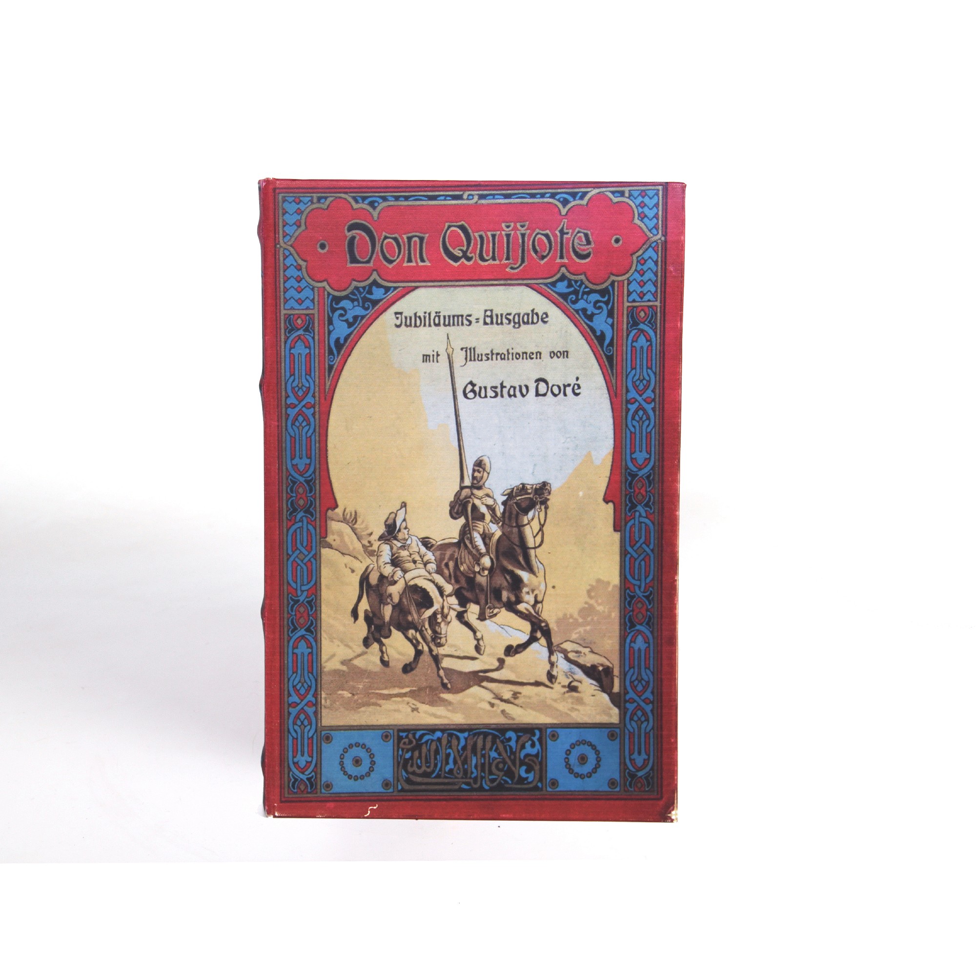 Buchhülle 'Don Quijote' mit Schließfach, T 7 cm, B 18 cm, H 27 cm von fischer's lagerhaus