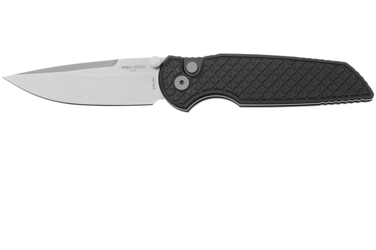 Pro-Tech TR-3 Integrity INT105, Stonewashed S35VN, Relic Textured Black Aluminum, zakmes