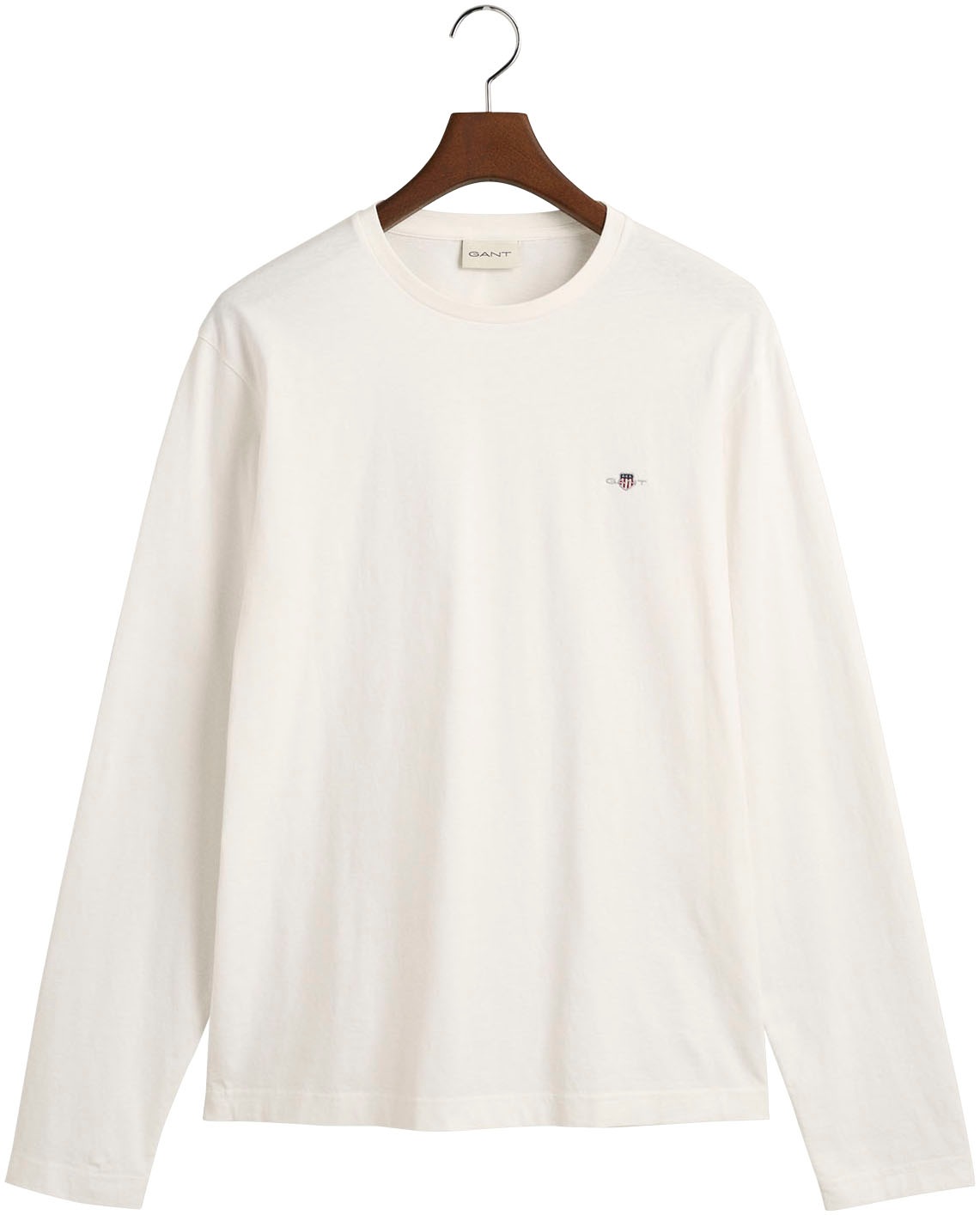 Gant Langarmshirt »REG SHIELD LS T-SHIRT«, mit Logostickerei auf der Brust