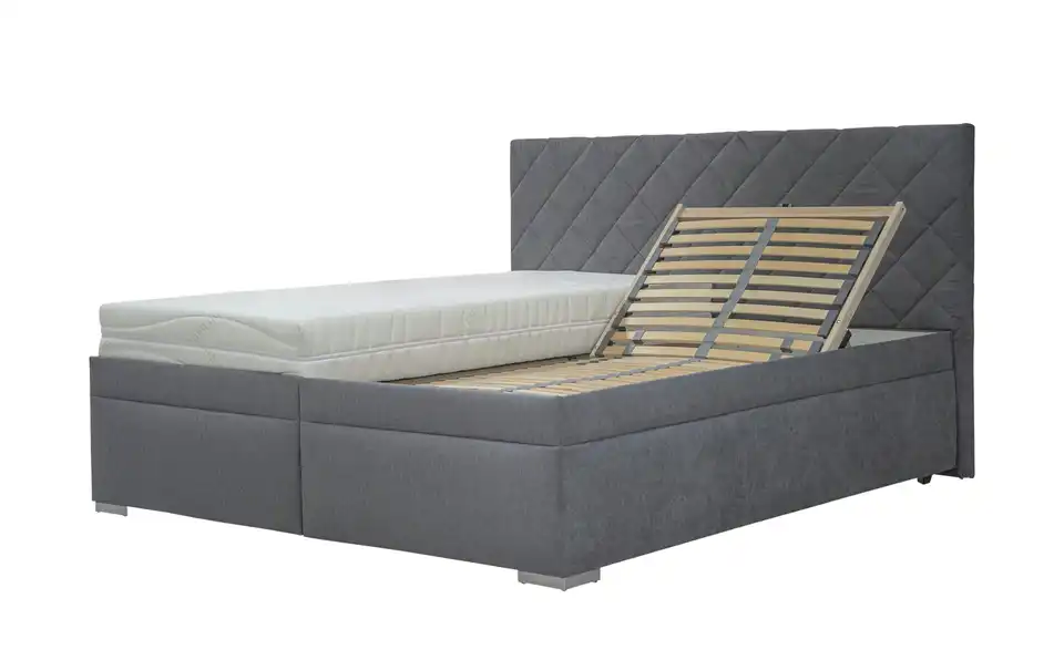 Polsterbett Klara 160 cm Grau