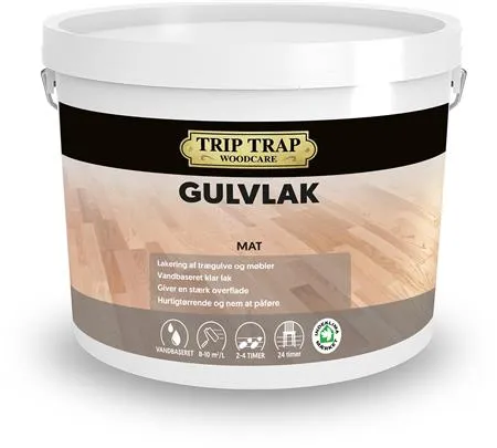 TRIP TRAP Gulvlak mat farveløs 4,5L