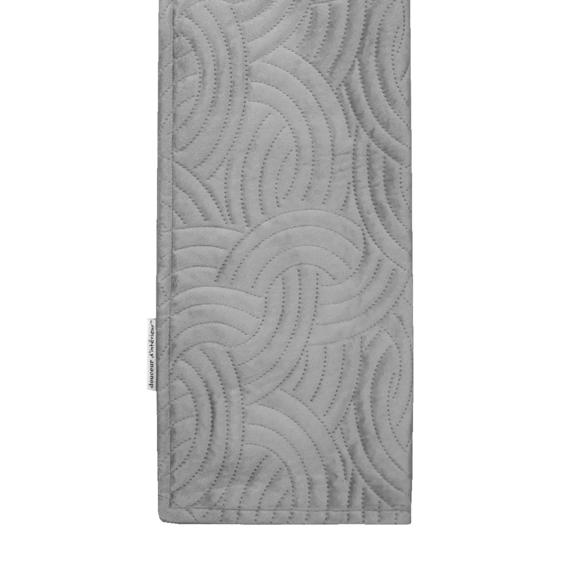 Housse de coussin carrée velours (60 x 60 cm) Solange Grise