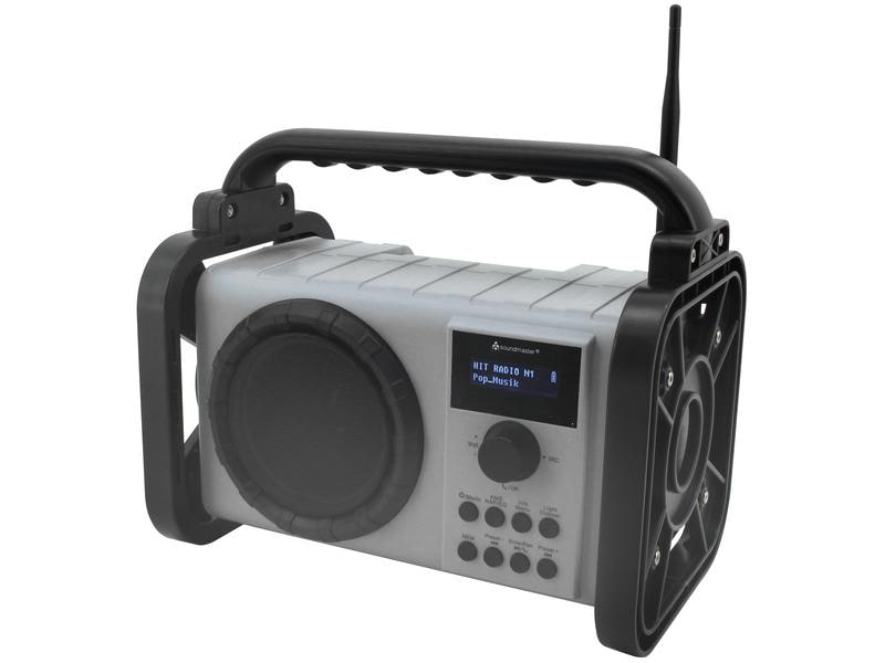 soundmaster Baustellenradio DAB80 Grau Baustellenradio mit DAB /UKW und Li-Ion Akku
