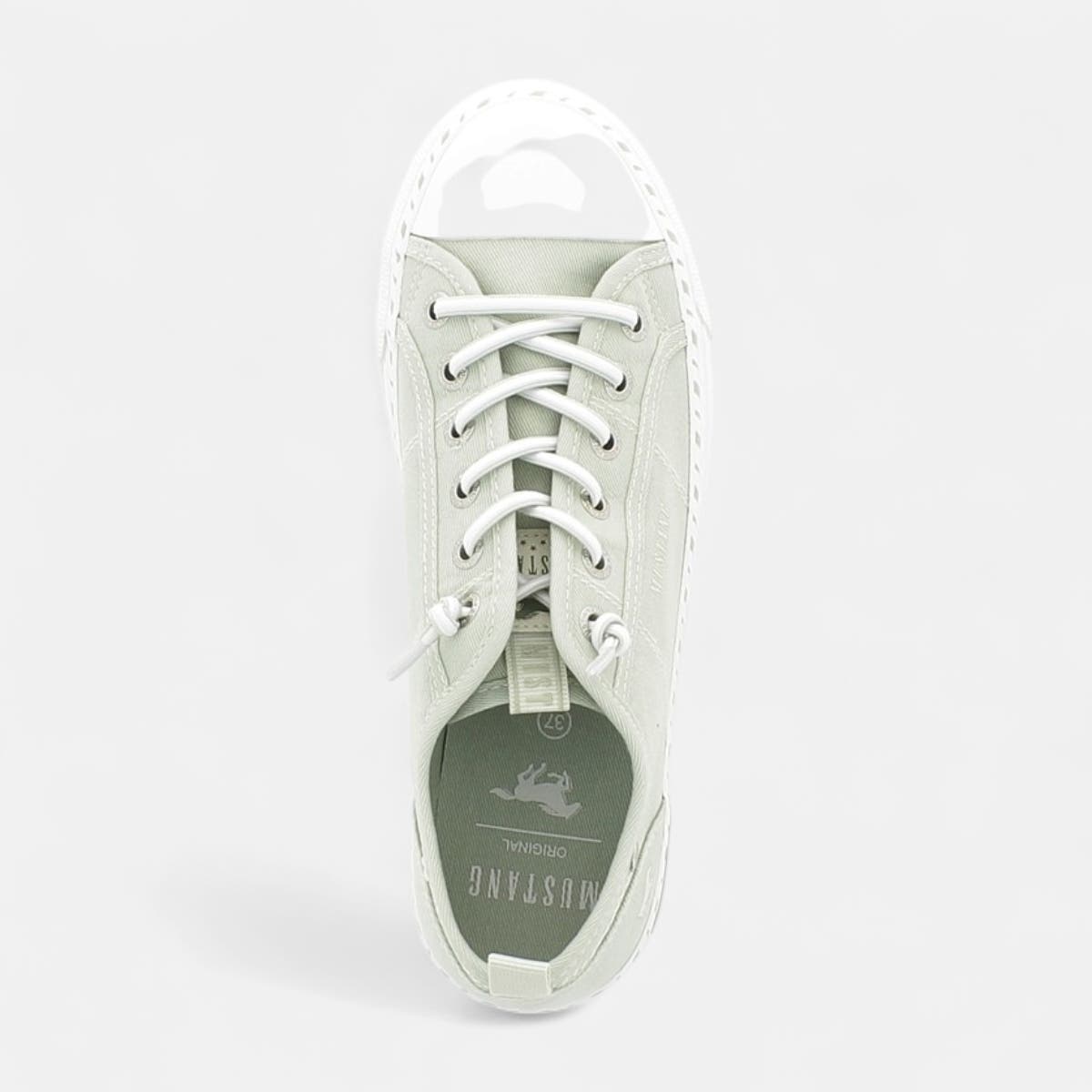 Baskets en toile Femme vert clair