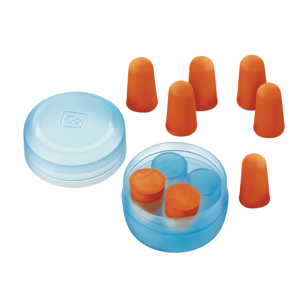 (4 Paar) Super Soft Ear Plugs Schaumstoff Ohrstöpsel mit Aufbewahrungsbox (428) - Orange