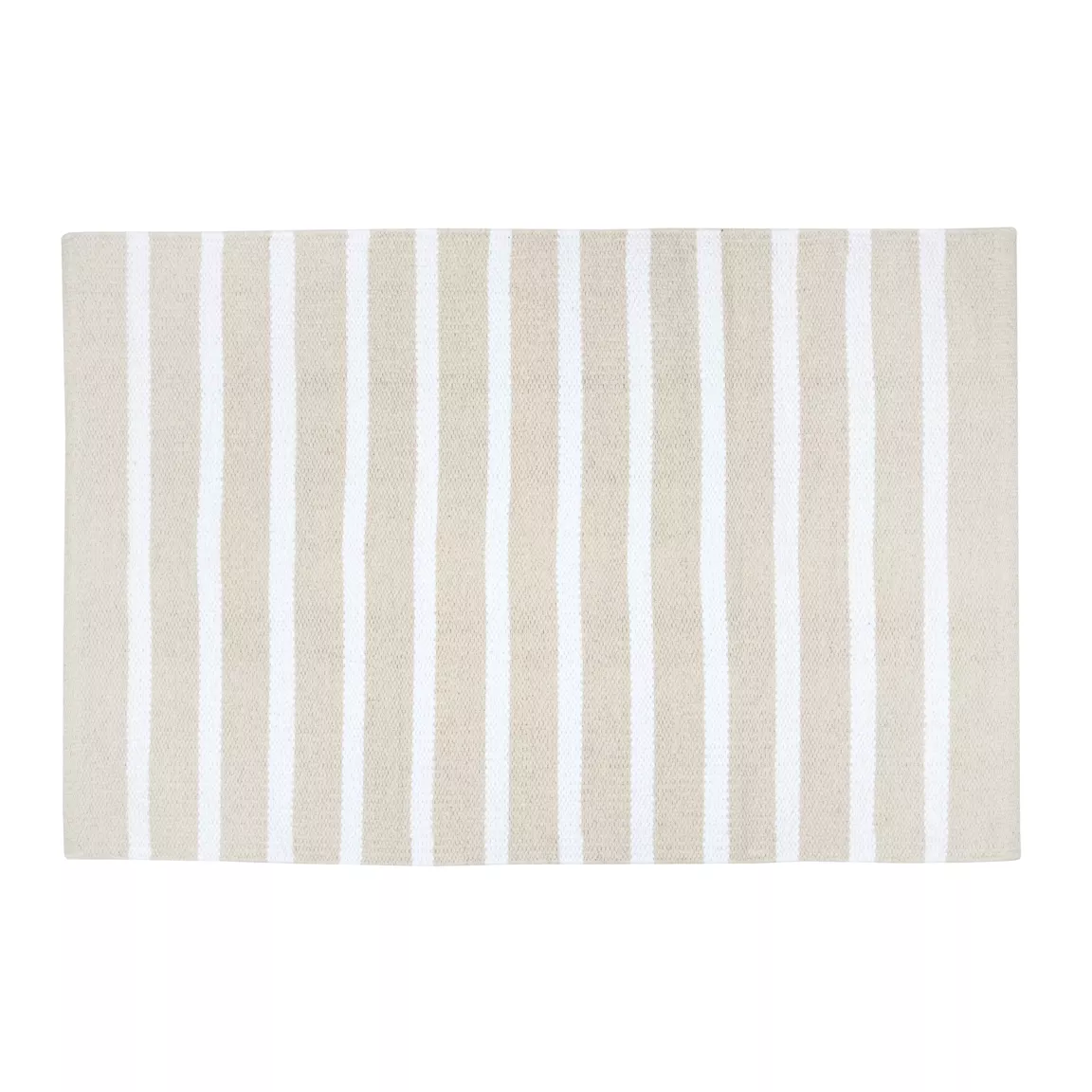 Tapis de salon coton (60 x 90 cm) Calvi Blanc