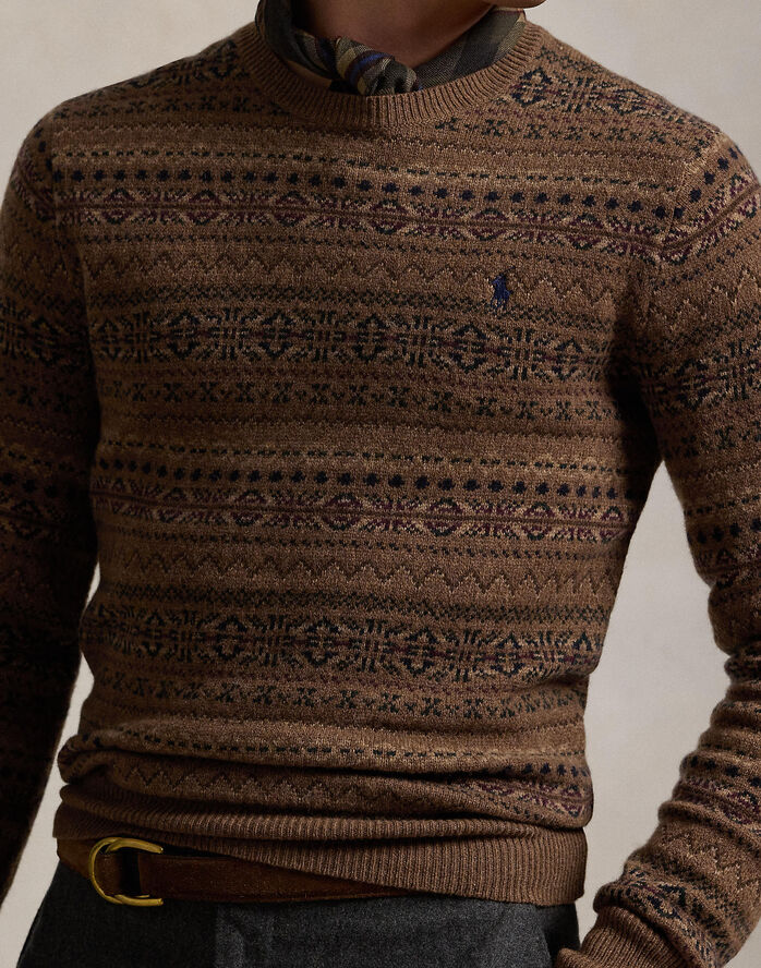 Polo Ralph Lauren 2/17-5 WOOL RWS-LSL-PLO Camel combo