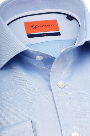 Suitable Overhemd Blauw DR-04 DR-04 Fine Twill kopen